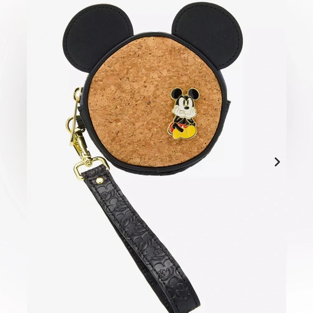 Loungefly Disney Mickey Mouse Cork Pin Display Coin Purse - BoxLunch Exclusive